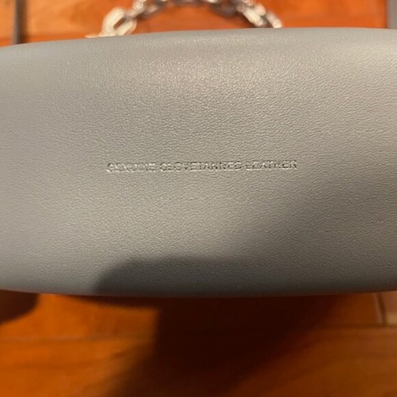 Coach Mira Shoulder Bag in Gray / Blue Glovetanned Leather + Chain Strap CM583 - Picture 10 of 14